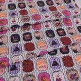 Cotton – Japanese Retro Modern Framed Art, Soft Pink (Length) 1＝0.25yard