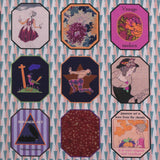 Cotton – Japanese Retro Modern Framed Art, Soft Pink (Length) 1＝0.25yard