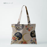 Japanese Cotton – Kasuri-Style Floral Rings, Dusty Ivory (Length) 1＝0.25yard