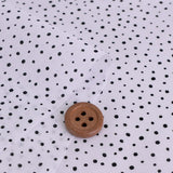 Cotton Lawn – Random Dots, White (Length) 1＝0.25yard