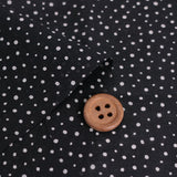 Cotton Lawn – Random Dots, Black (Length) 1＝0.25yard