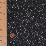 Cotton Lawn – Random Dots, Black (Length) 1＝0.25yard