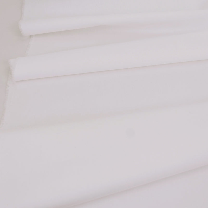 Solid Cotton Broadcloth Fabric – Off White (Length) 1＝0.25yard