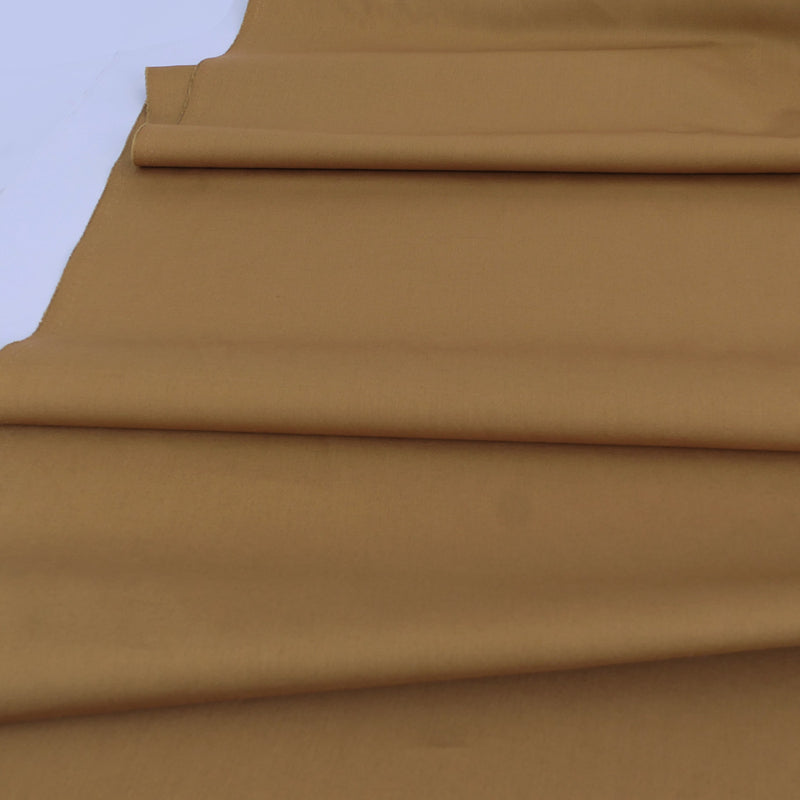 Solid Cotton Broadcloth Fabric – Golden Beige (Length) 1＝0.25yard