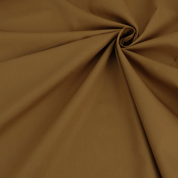 Solid Cotton Broadcloth Fabric – Golden Beige (Length) 1＝0.25yard