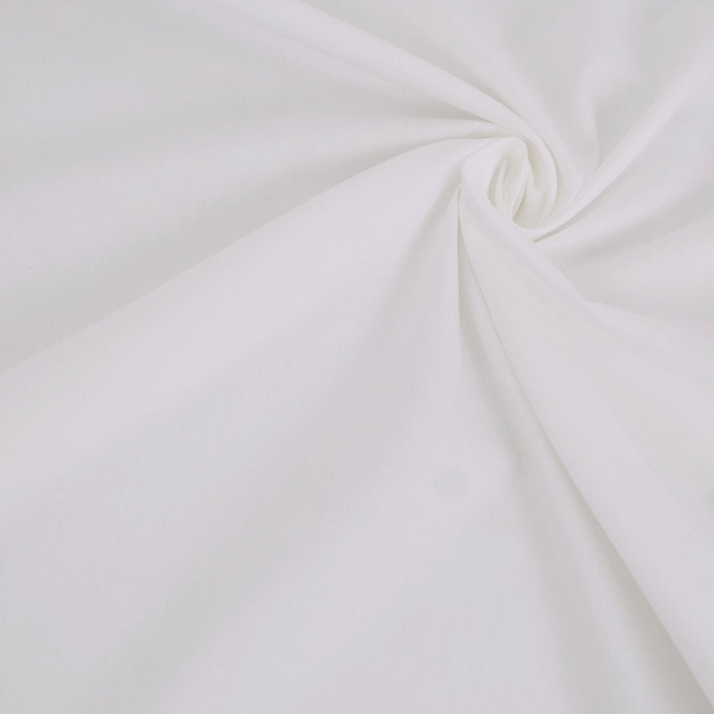 Solid Cotton Broadcloth Fabric – Off White (Length) 1＝0.25yard