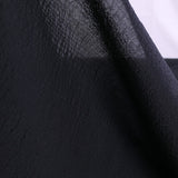 Ripple Cotton Lawn – Black (Length) 1＝0.25yard