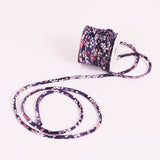 Chirimen Fabric Cord - 1/9in Tiny Sakura Dreams Purple (Quantity) 1＝1yard