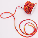 Chirimen Fabric Cord - 1/9in Autumn Leaves (Quantity) 1＝1yard