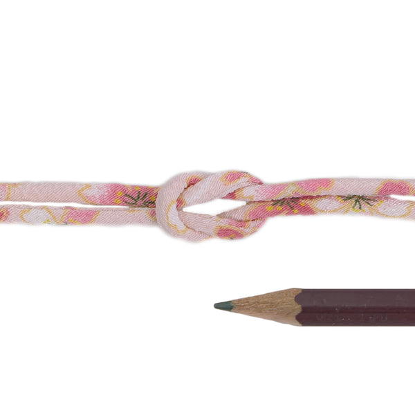 Chirimen Fabric Cord - 1/9in Misty Cherry Blossom Pink (Quantity) 1＝1yard