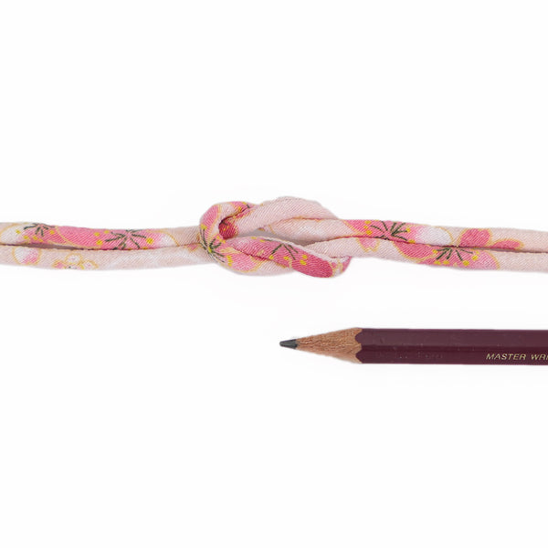 Chirimen Fabric Cord - 1/8in Misty Cherry Blossom Pink (Quantity) 1＝1yard