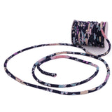 Chirimen Fabric Cord - 1/8in Sakura Festival Navy (Quantity) 1＝1yard