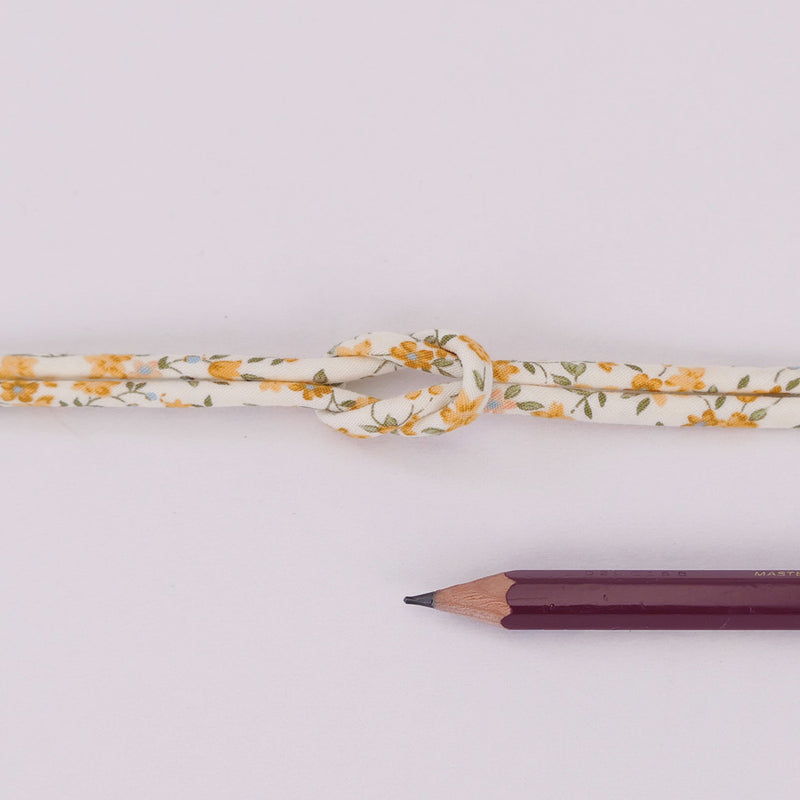 Cotton Fabric Cord - 1/8in Garden - Yellow (Quantity) 1＝1yard