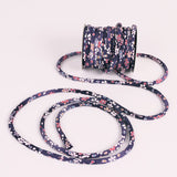 Chirimen Fabric Cord - 1/6in Tiny Sakura Dreams Purple (Quantity) 1＝1yard