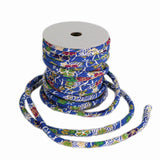 Chirimen Fabric Cord - 1/6in Exquisite Blue Komon (Quantity) 1＝1yard