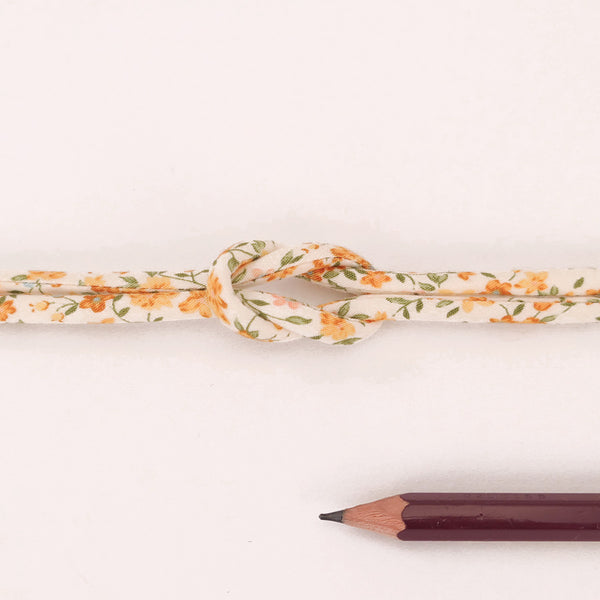 Cotton Fabric Cord - 1/6in Garden - Yellow (Quantity) 1＝1yard