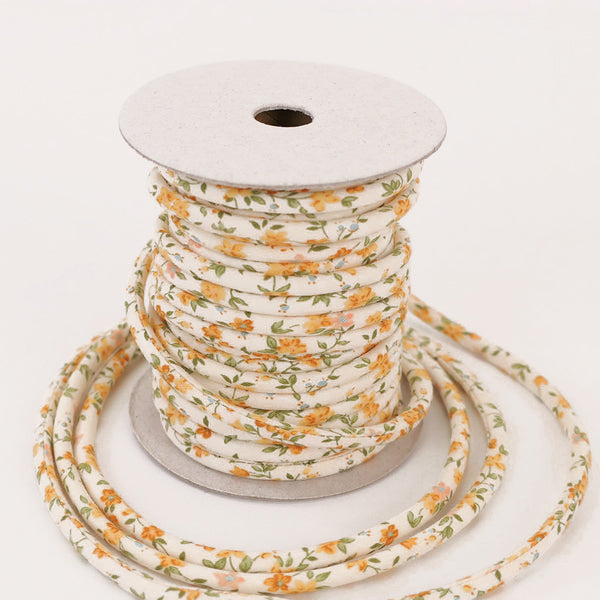 Cotton Fabric Cord - 1/6in Garden - Yellow (Quantity) 1＝1yard