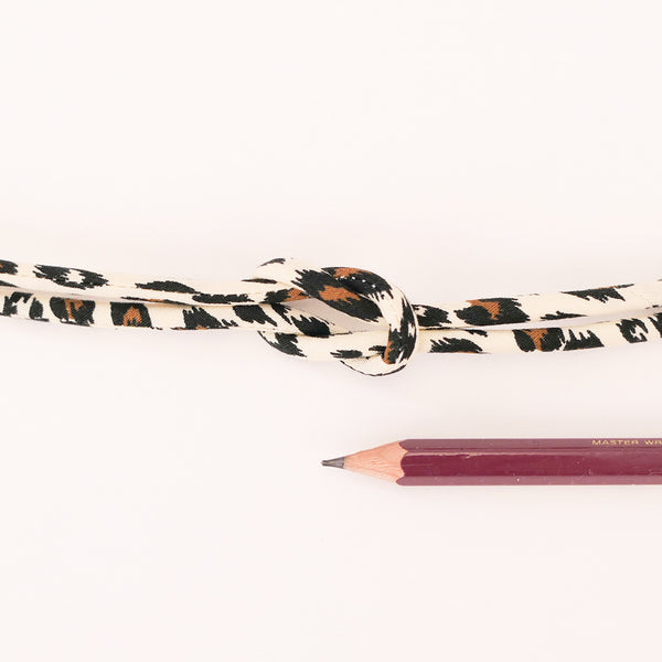 Cotton Fabric Cord - 1/6in Leopard (Quantity) 1＝1yard