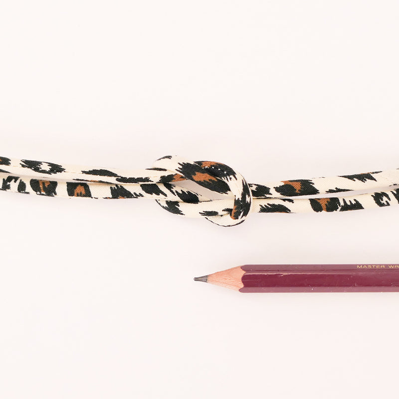 Cotton Fabric Cord - 1/6in Leopard (Quantity) 1＝1yard