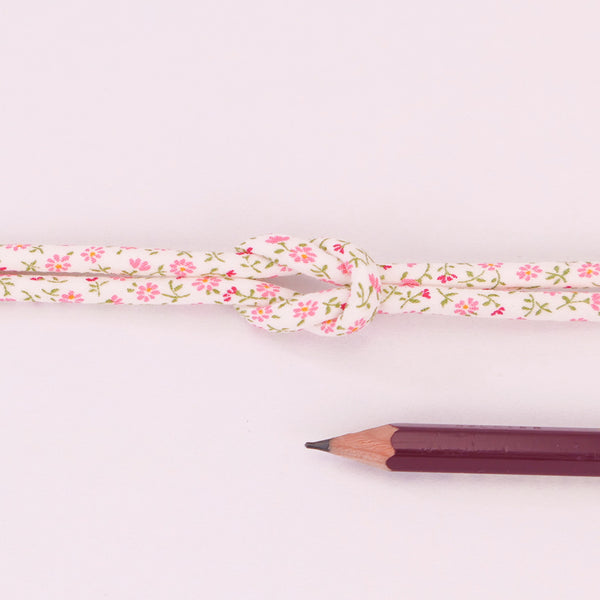 Cotton Fabric Cord - 1/6in Pink Daisy (Quantity) 1＝1yard
