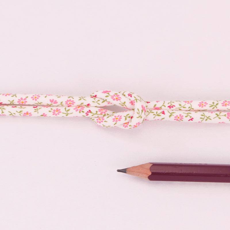 Cotton Fabric Cord - 1/6in Pink Daisy (Quantity) 1＝1yard