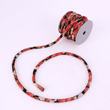 Chirimen Fabric Cord - 1/3in Ume Blossom Stream Black (Quantity) 1＝1yard