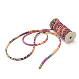 Chirimen Fabric Cord - 1/3in Shibori Purple (Quantity) 1＝1yard