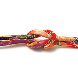 Chirimen Fabric Cord - 1/3in Shibori Purple (Quantity) 1＝1yard