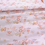 Nishijin-ori Brocade Japanese Mums & Ume on Dotted Clouds - White (Length) 1＝0.25yard