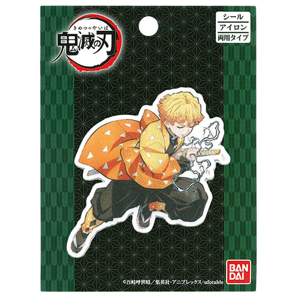 Demon Slayer Official Character Patch – Zenitsu Agatsuma Full Body (Iron-On & Sticker Type)