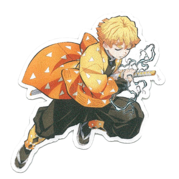 Demon Slayer Official Character Patch – Zenitsu Agatsuma Full Body (Iron-On & Sticker Type)