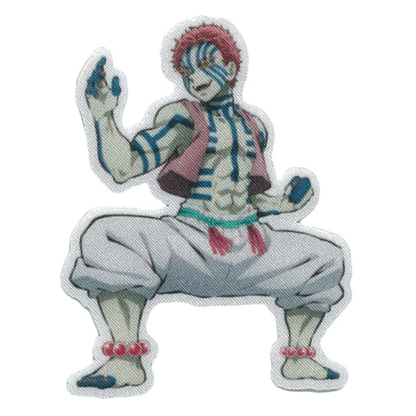 Demon Slayer Official Character Patch – Akaza Full Body (Iron-On & Sticker Type)