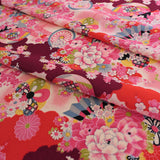 Flowers on Water - Azuki Red (Length) 1＝0.25yard