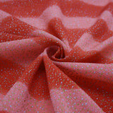 Gradation with Gold and Silver Speckles - Vermillion Red (Length) 1＝0.25yard