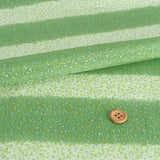 Gradation with Gold and Silver Speckles - Fresh Green (Length) 1＝0.25yard