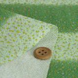 Gradation with Gold and Silver Speckles - Fresh Green (Length) 1＝0.25yard