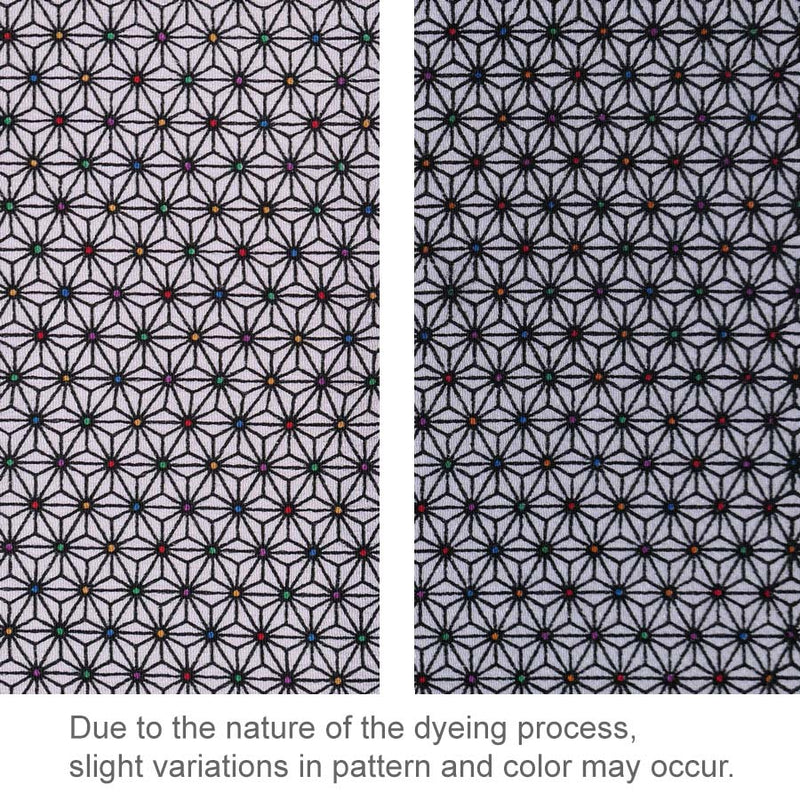 Modern Star Pattern - White/Black (Length) 1＝0.25yard