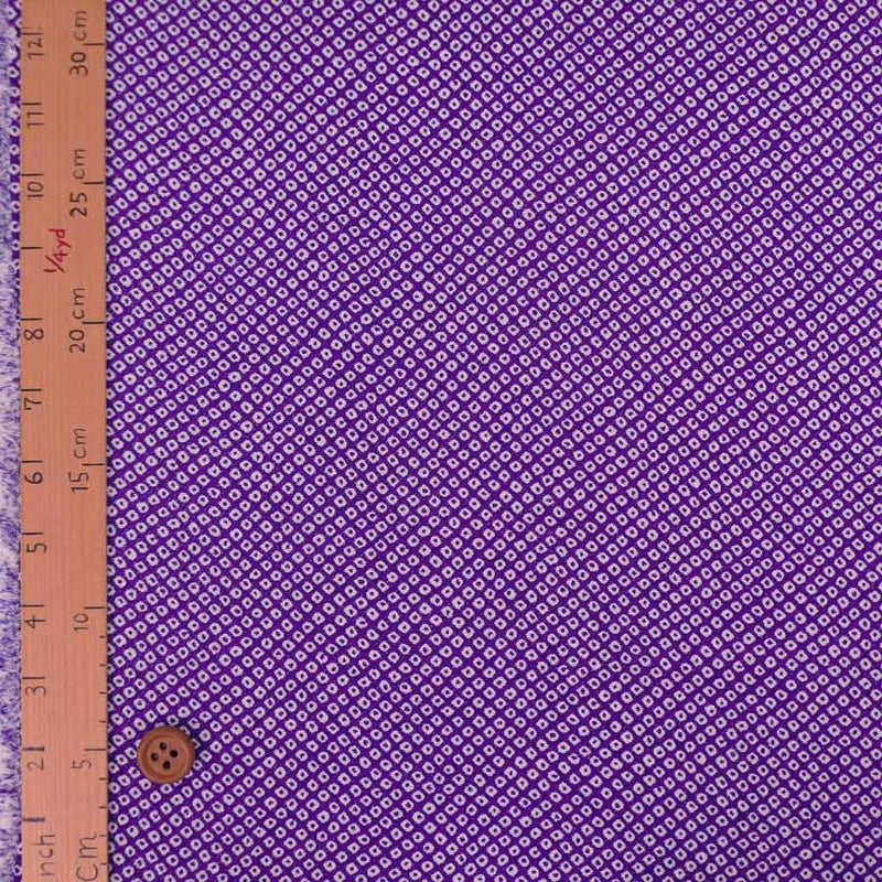 Kanoko Dots on Purple (Length) 1＝0.25yard