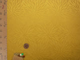 Rinzu Polyester : Mums on Yellow (Length) 1＝0.25yard