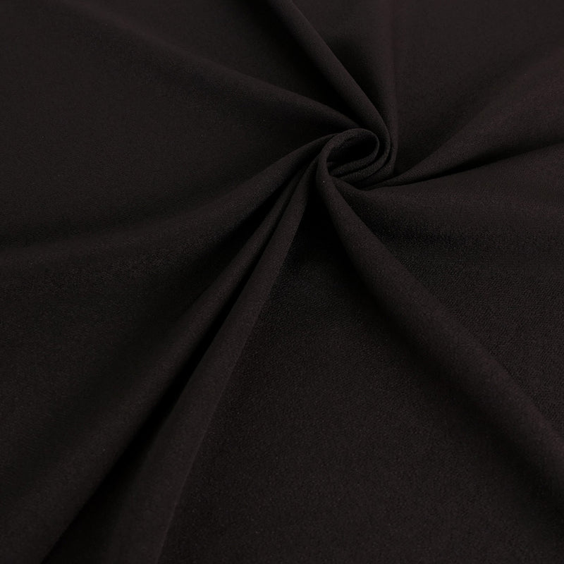 Polyester Chirimen - Black (Length) 1＝0.25yard