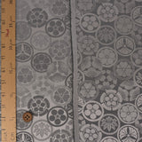 Jacquard Japanese Crests in Antique Silver (Length) 1＝0.25yard