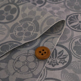 Jacquard Japanese Crests in Antique Silver (Length) 1＝0.25yard