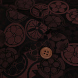 Jacquard Japanese Crests in Brick (Length) 1＝0.25yard