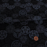 Jacquard Japanese Crests in Indigo (Length) 1＝0.25yard