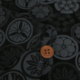 Jacquard Japanese Crests in Indigo (Length) 1＝0.25yard