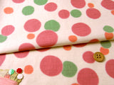 Soft Colorful Dots - Pink (Length) 1=0.25yard