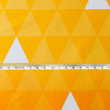 Kimetsu Zenitsu-Like Triangles - Yellow x White (Length) 1＝0.25yard