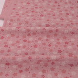 Cherry Blossoms on Dotted Wavy Pattern - Pink (Length) 1=0.25yard