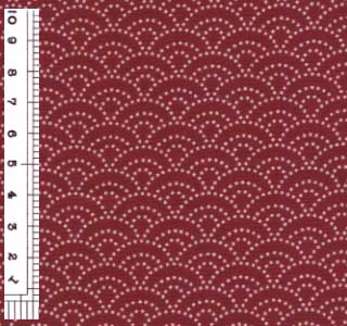 Dotted Wave Pattern on Wine (Length) 1＝0.25yard