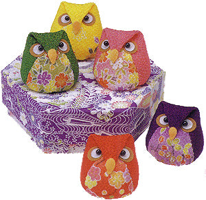 Chirimen Kit Five Juggling Owls